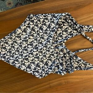 SKATIE Swim one piece ying yang blue and white